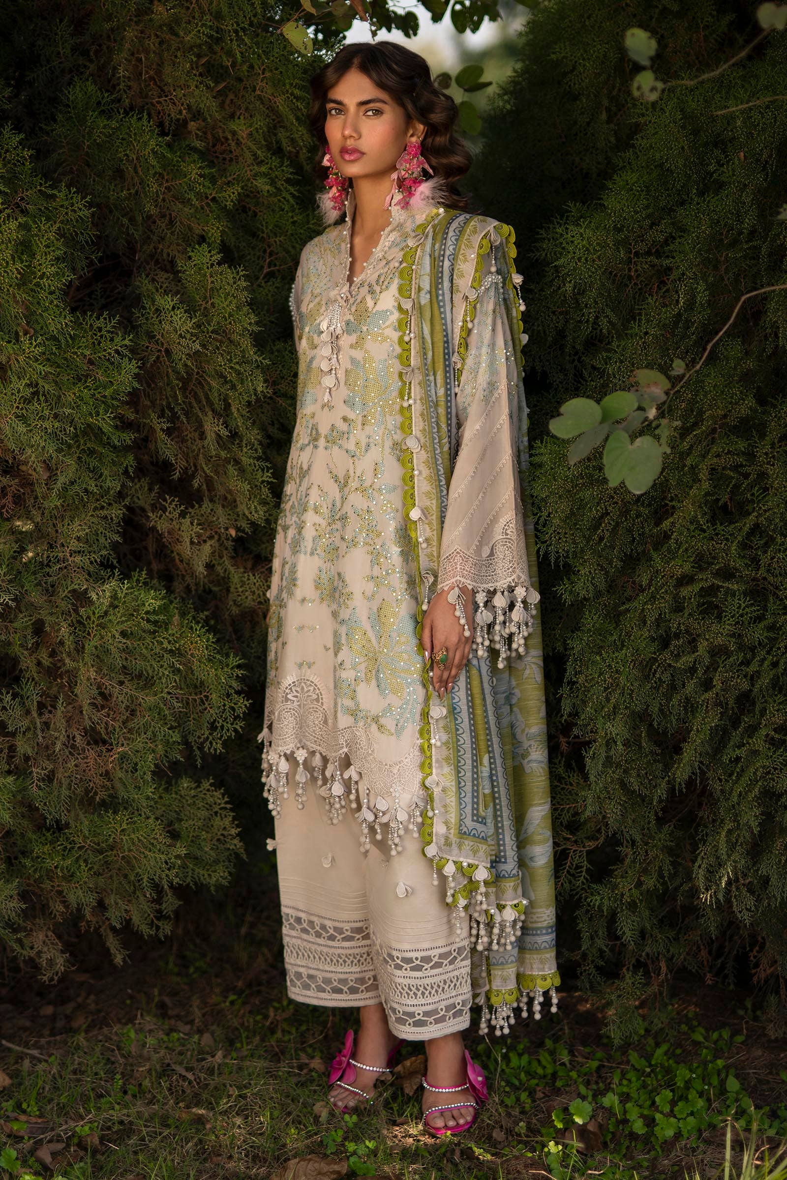 Sana Safinaz | Luxury Collection 24 | L241-008A-3CV - Aqsa Fabrics