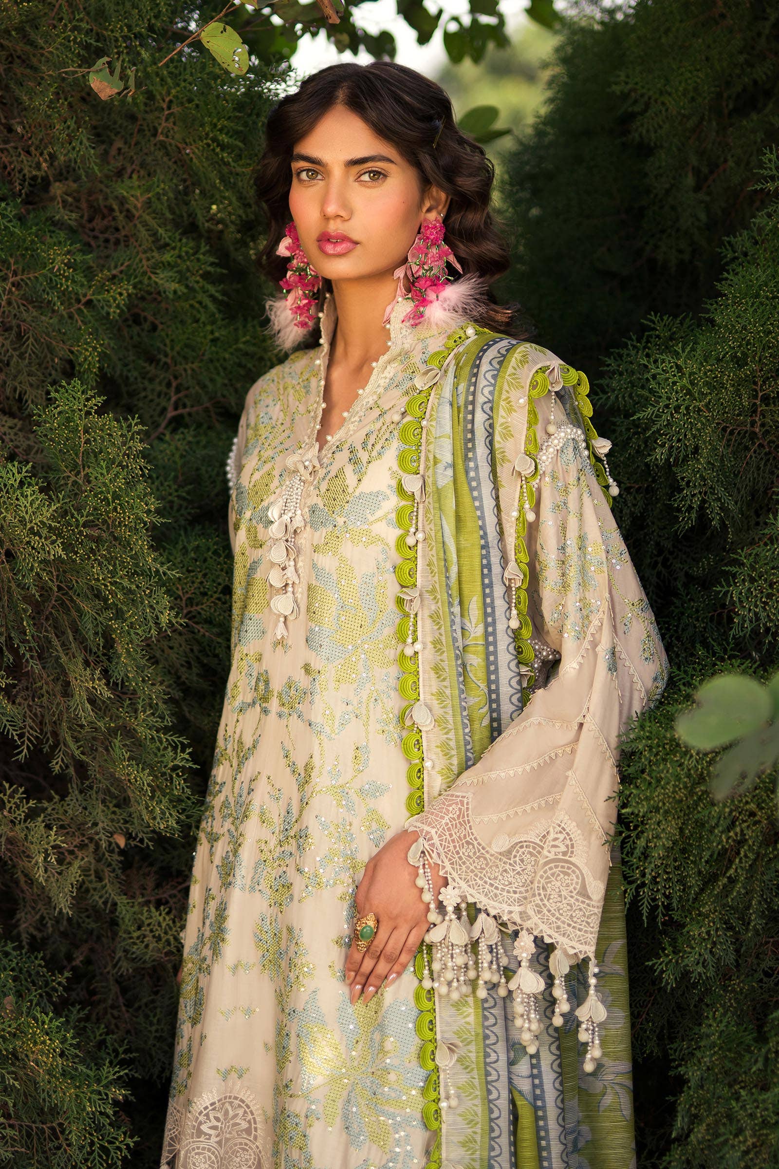 Sana Safinaz | Luxury Collection 24 | L241-008A-3CV - Aqsa Fabrics