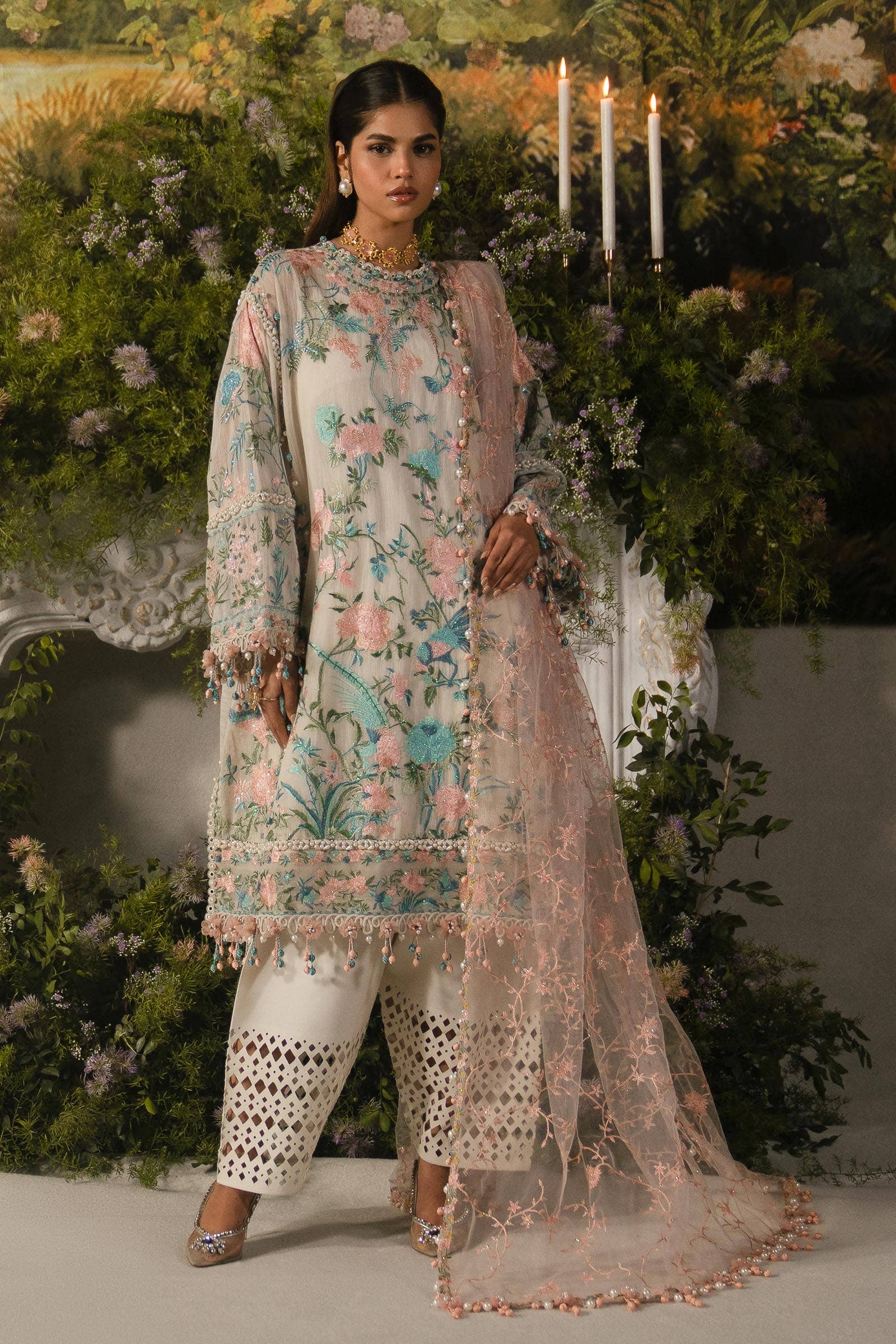 Sana Safinaz | Luxury Collection 24 | L241-009B-3CT - Aqsa Fabrics