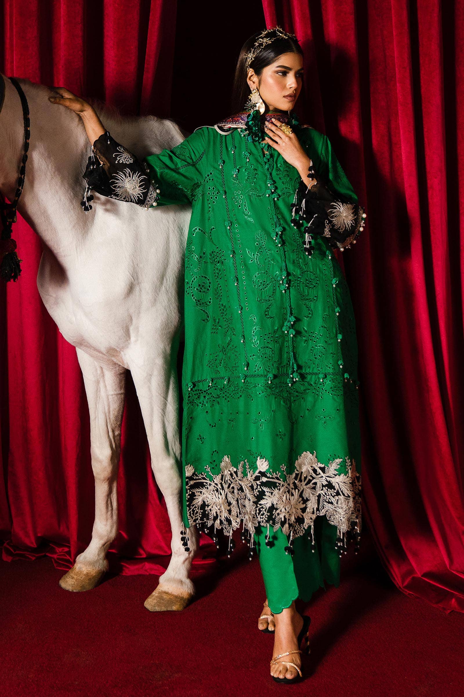 Sana Safinaz | Luxury Collection 24 | L241-001B-3CL - Aqsa Fabrics