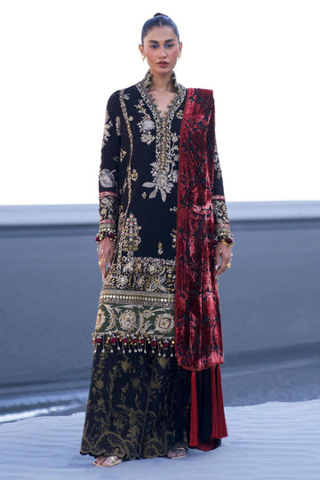 Sana Safinaz | Winter Shawl 24 | S241-001A-3CP - Aqsa Fabrics