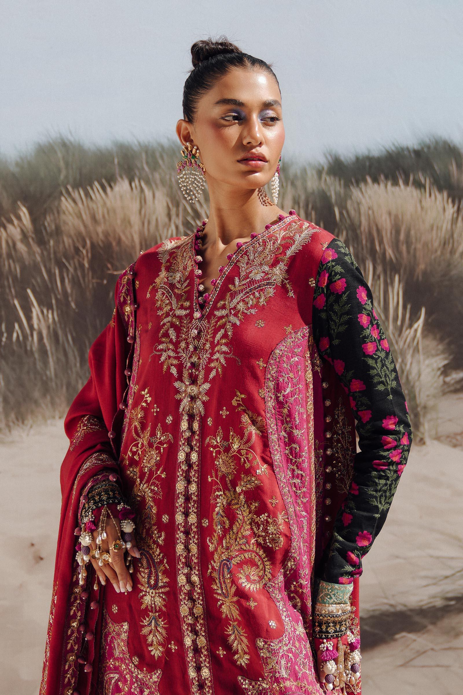 Sana Safinaz | Winter Shawl 24 | S241-002A-3CP - Aqsa Fabrics