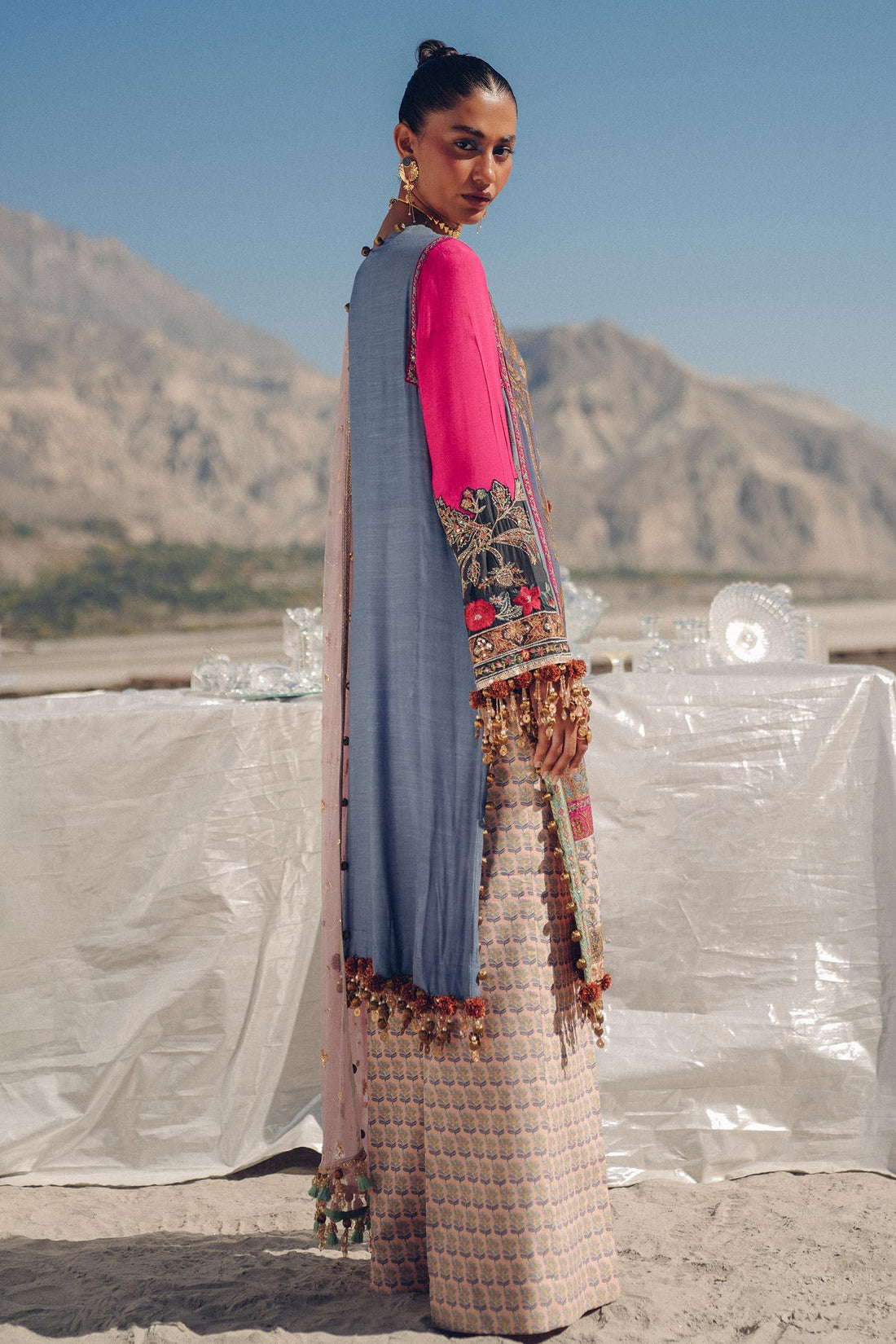 Sana Safinaz | Winter Shawl 24 | S241-004B-3CP - Aqsa Fabrics