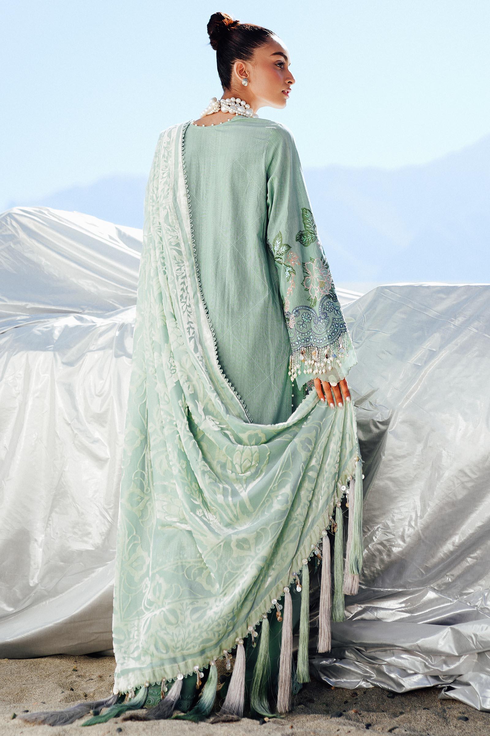 Sana Safinaz | Winter Shawl 24 | S241-005A-3CP - Aqsa Fabrics