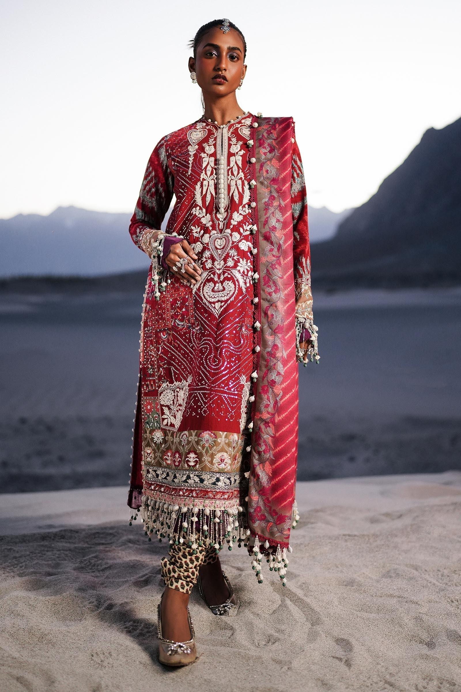 Sana Safinaz | Winter Shawl 24 | S241-007A-3CP - Aqsa Fabrics