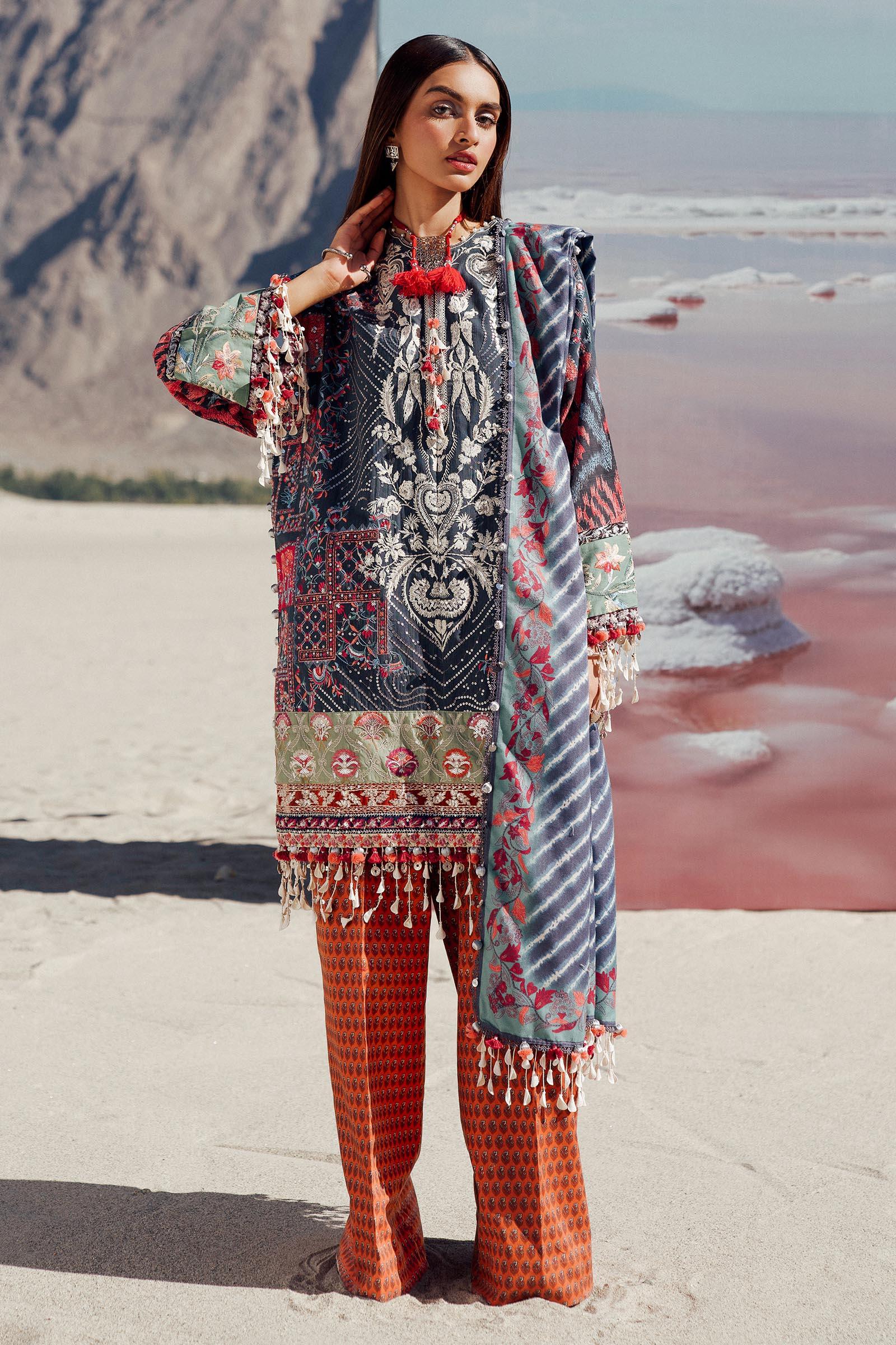 Sana Safinaz | Winter Shawl 24 | S241-007B-3CP - Aqsa Fabrics