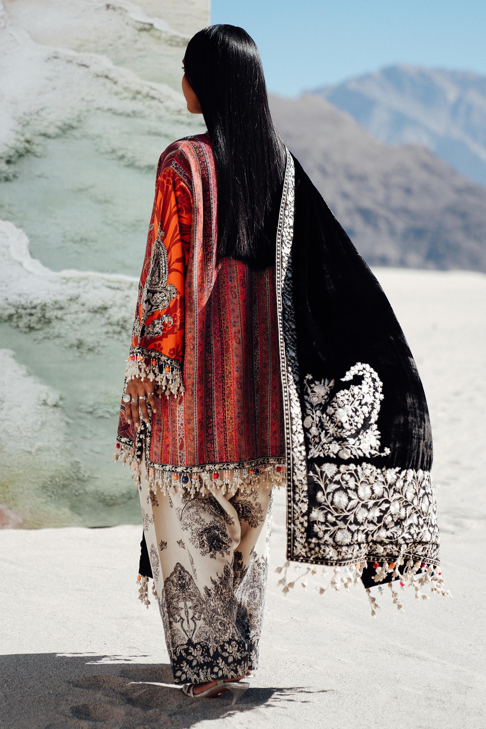 Sana Safinaz | Winter Shawl 24 | V241-007-3CP - Aqsa Fabrics