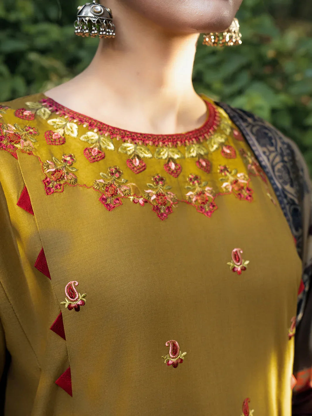 Hemstitch | The Garden Lawn | Sandalwood - Aqsa Fabrics