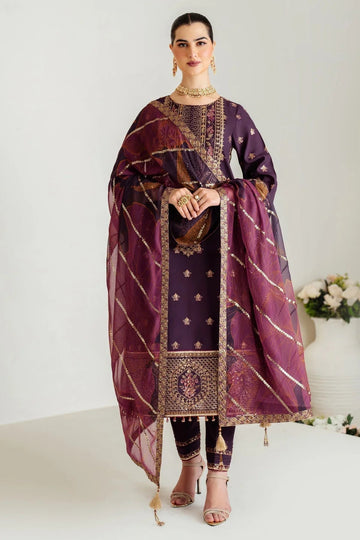 Alizeh | Luxury Raw Silk | AF-RS-05-SCARLET - Aqsa Fabrics