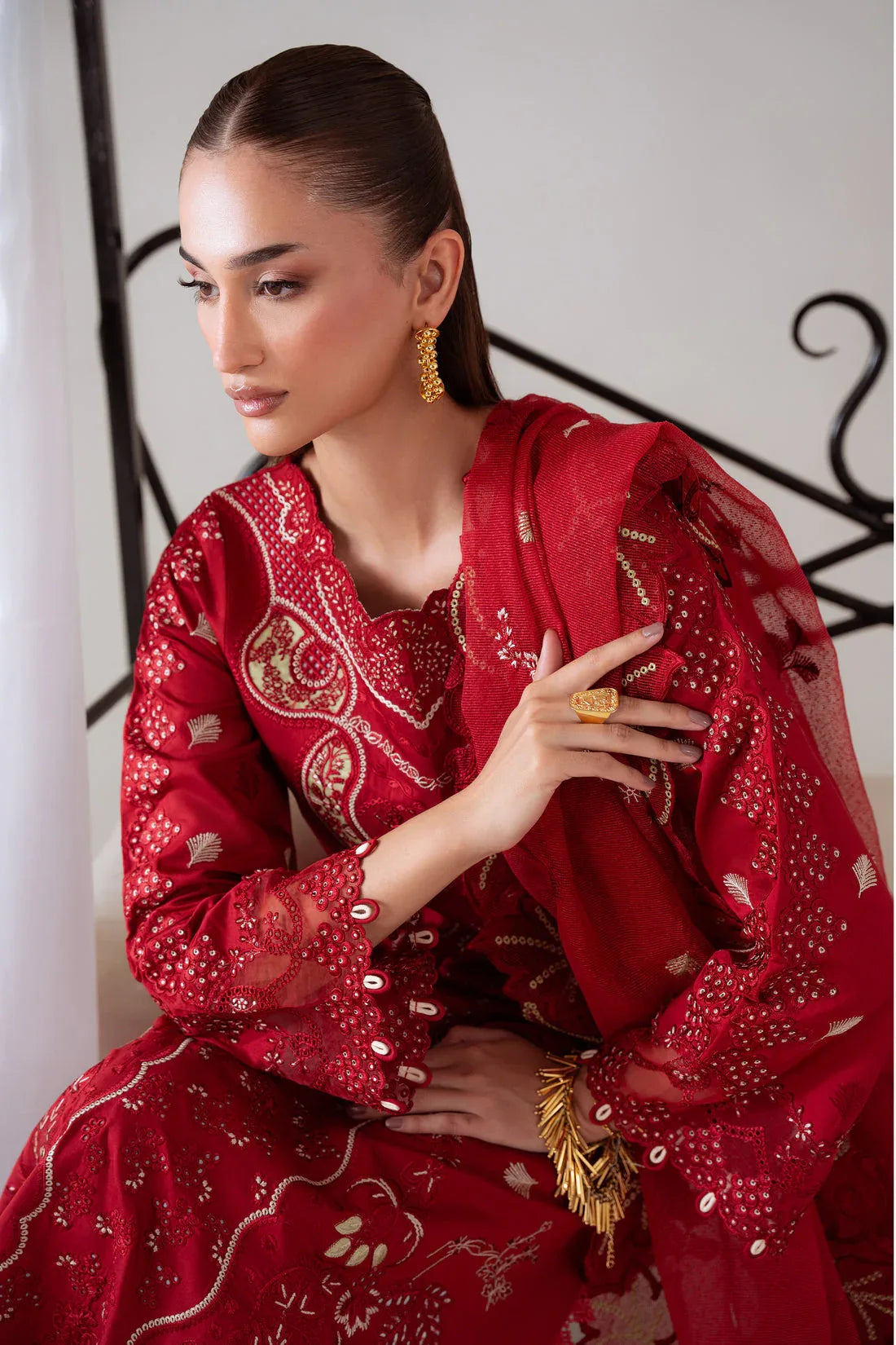 Aabyaan | Miraal Signature Embroidered Viscose 25 | SEHR (AV-07) - Aqsa Fabrics