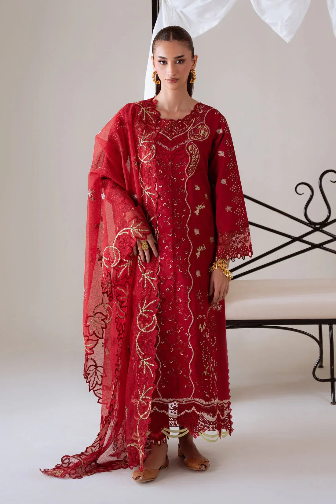 Aabyaan | Miraal Signature Embroidered Viscose 25 | SEHR (AV-07) - Aqsa Fabrics