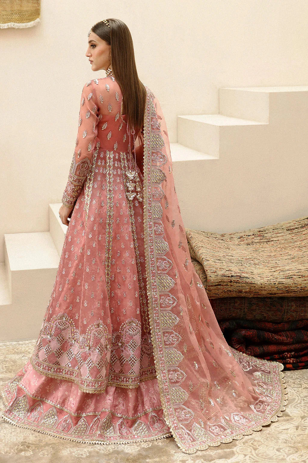Afrozeh Shehnai Wedding Formal 3Pc Suit AFS-24-05 Shahpara - Aqsa Fabrics