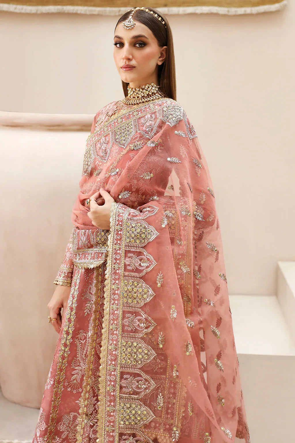 Afrozeh Shehnai Wedding Formal 3Pc Suit AFS-24-05 Shahpara - Aqsa Fabrics