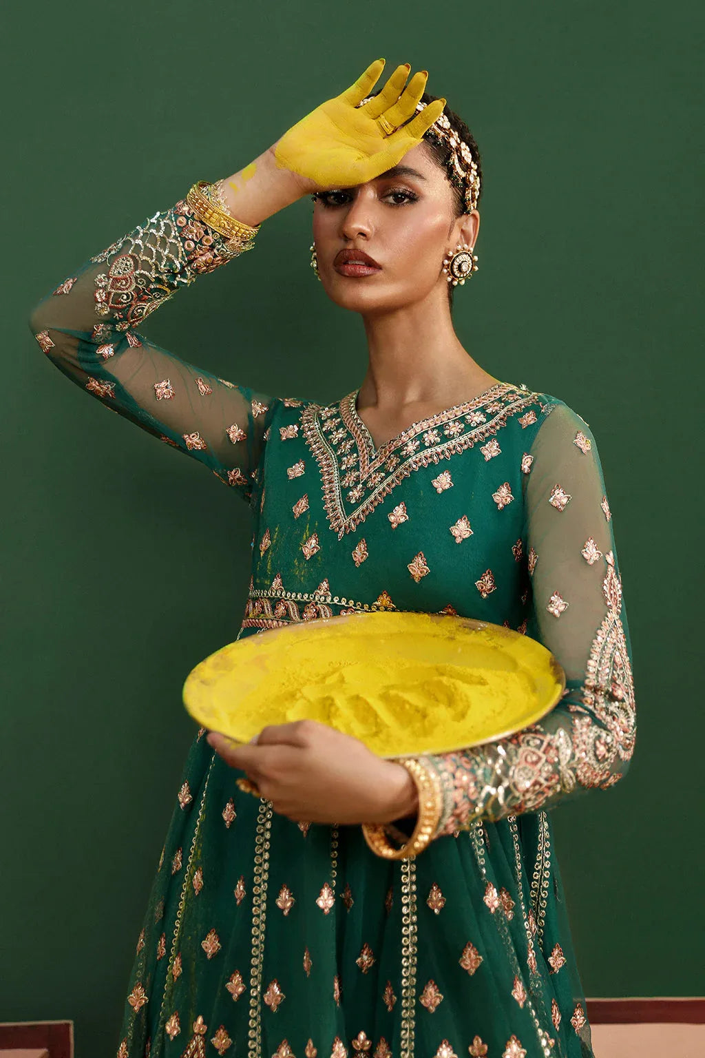 Afrozeh Shehnai Wedding Formal 3Pc Suit AFS-24-01 Shaista - Aqsa Fabrics