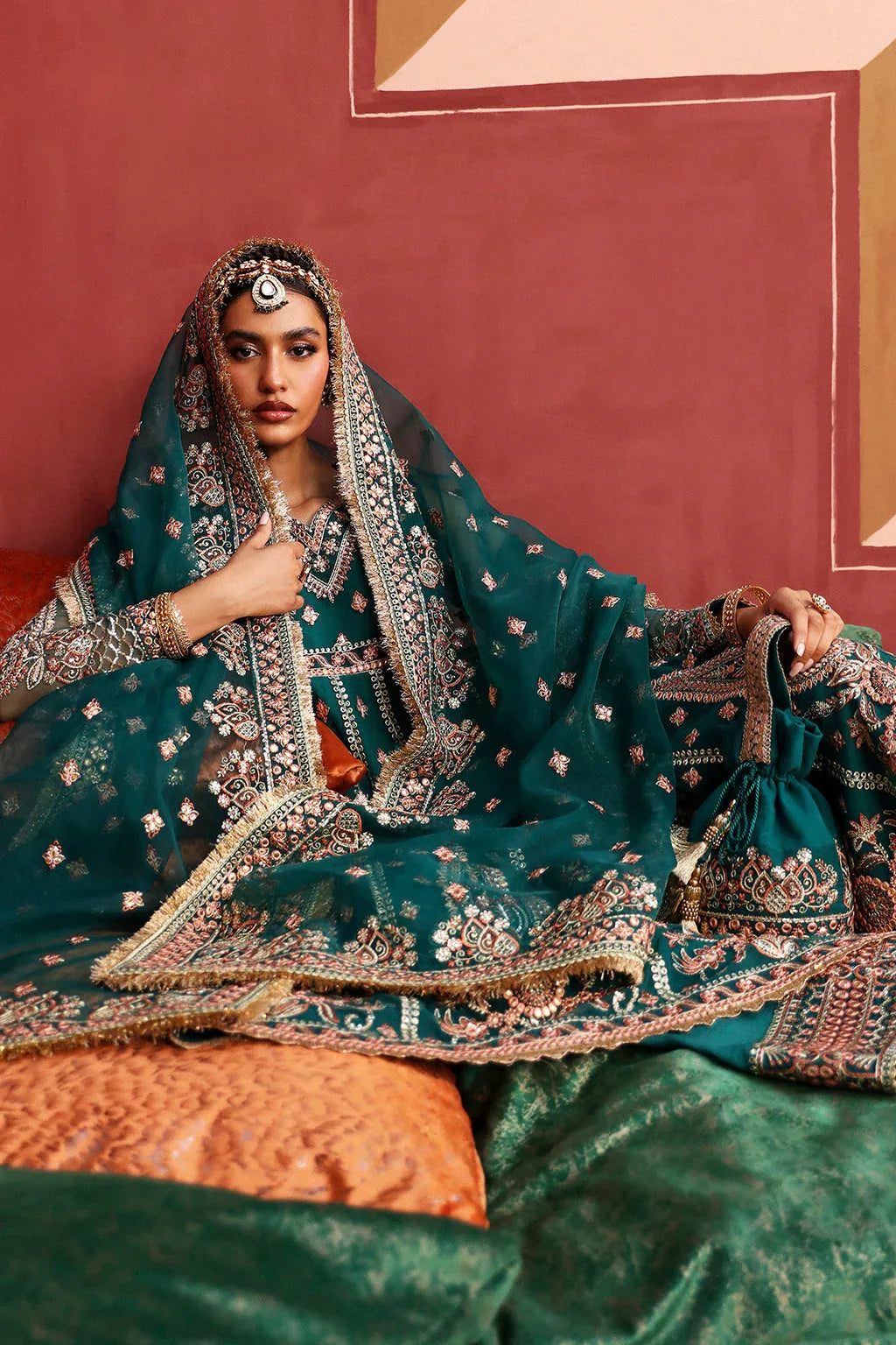 Afrozeh Shehnai Wedding Formal 3Pc Suit AFS-24-01 Shaista - Aqsa Fabrics