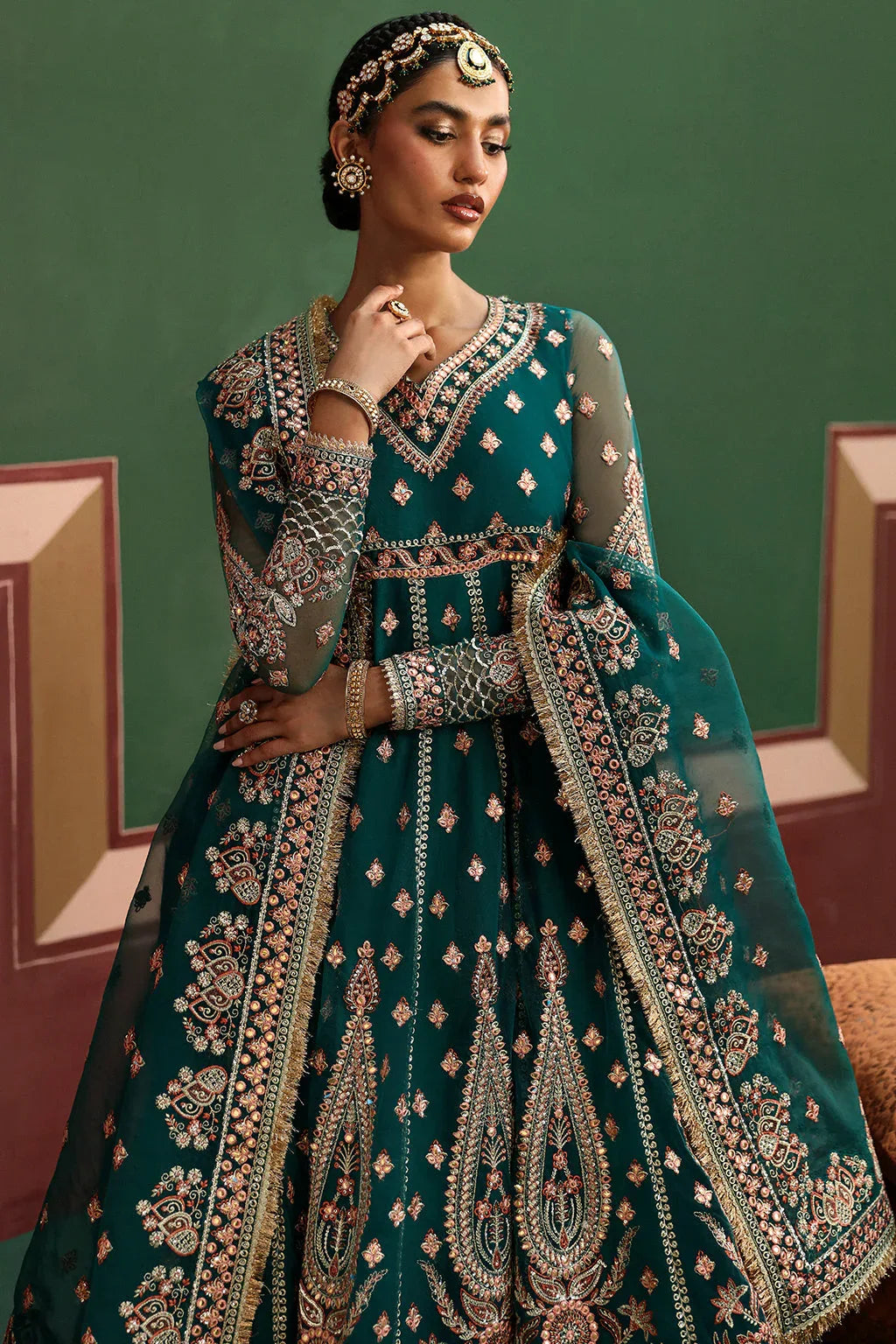 Afrozeh Shehnai Wedding Formal 3Pc Suit AFS-24-01 Shaista - Aqsa Fabrics
