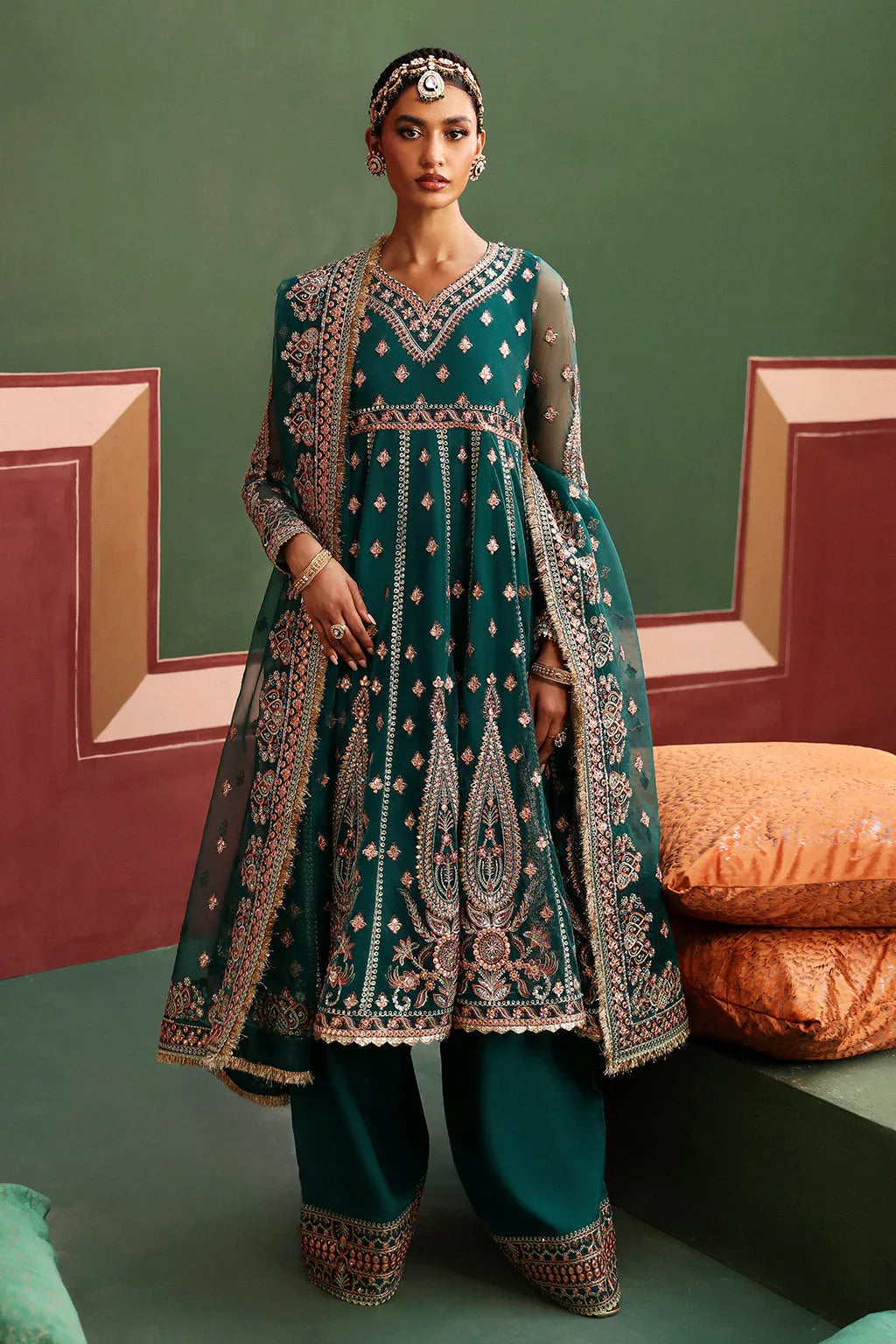 Afrozeh Shehnai Wedding Formal 3Pc Suit AFS-24-01 Shaista - Aqsa Fabrics