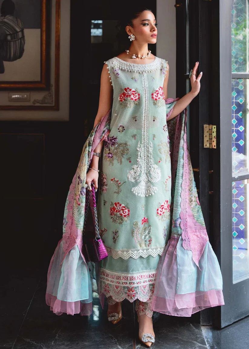 Shiza Hassan | Aira Luxury Pret | Azure - Aqsa Fabrics