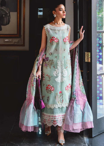 Shiza Hassan | Aira Luxury Pret | Azure - Aqsa Fabrics