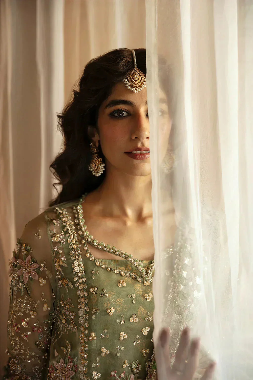 Hayat by Afrozeh Embroidered Organza 3Pc Suit AFH-24-03 SHREYA - Aqsa Fabrics
