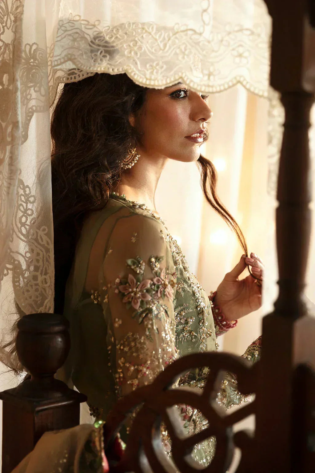 Hayat by Afrozeh Embroidered Organza 3Pc Suit AFH-24-03 SHREYA - Aqsa Fabrics