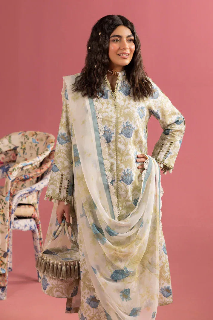 Alizeh | Sheen Lawn Prints 24 | Tesoro - Aqsa Fabrics