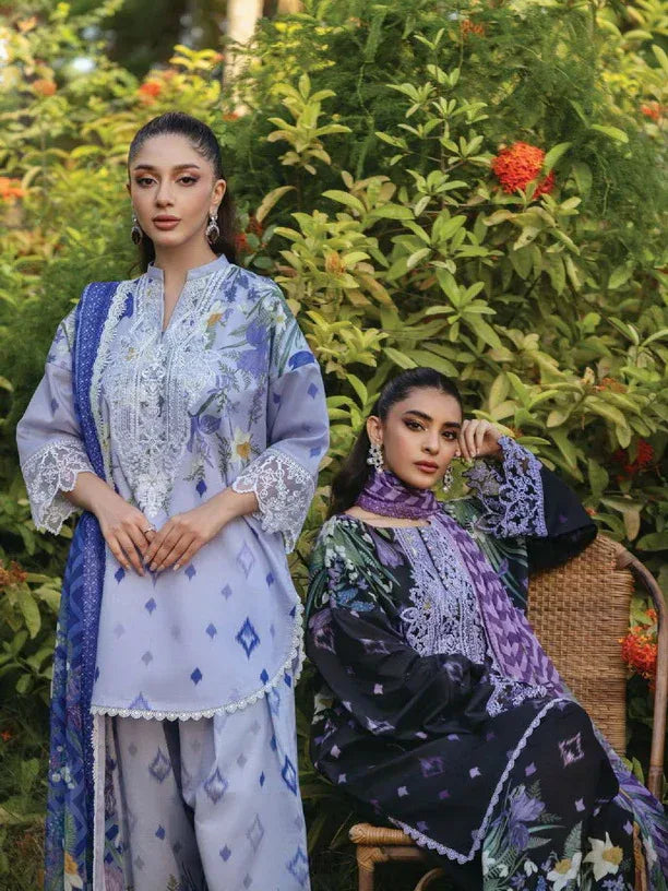 Tahra by Zainab Chottani Embroidered Lawn 3Pc Suit D-06A RAHA - Aqsa Fabrics