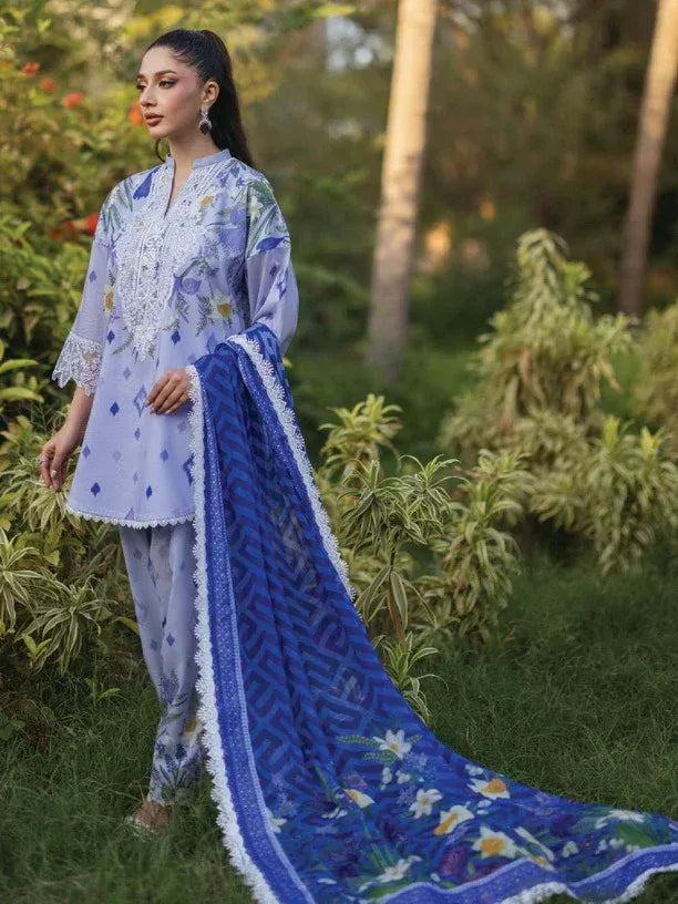 Tahra by Zainab Chottani Embroidered Lawn 3Pc Suit D-06A RAHA - Aqsa Fabrics