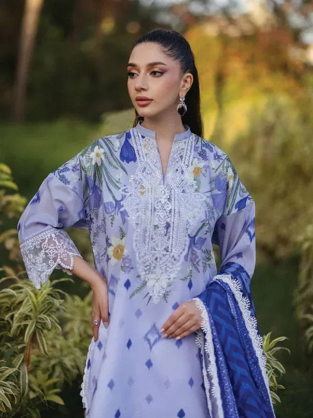 Tahra by Zainab Chottani Embroidered Lawn 3Pc Suit D-06A RAHA - Aqsa Fabrics