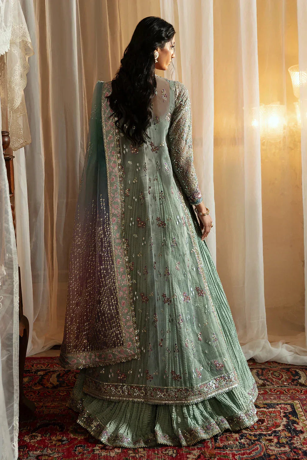 Hayat by Afrozeh Embroidered Organza 3Pc Suit AFH-24-10 TARA - Aqsa Fabrics