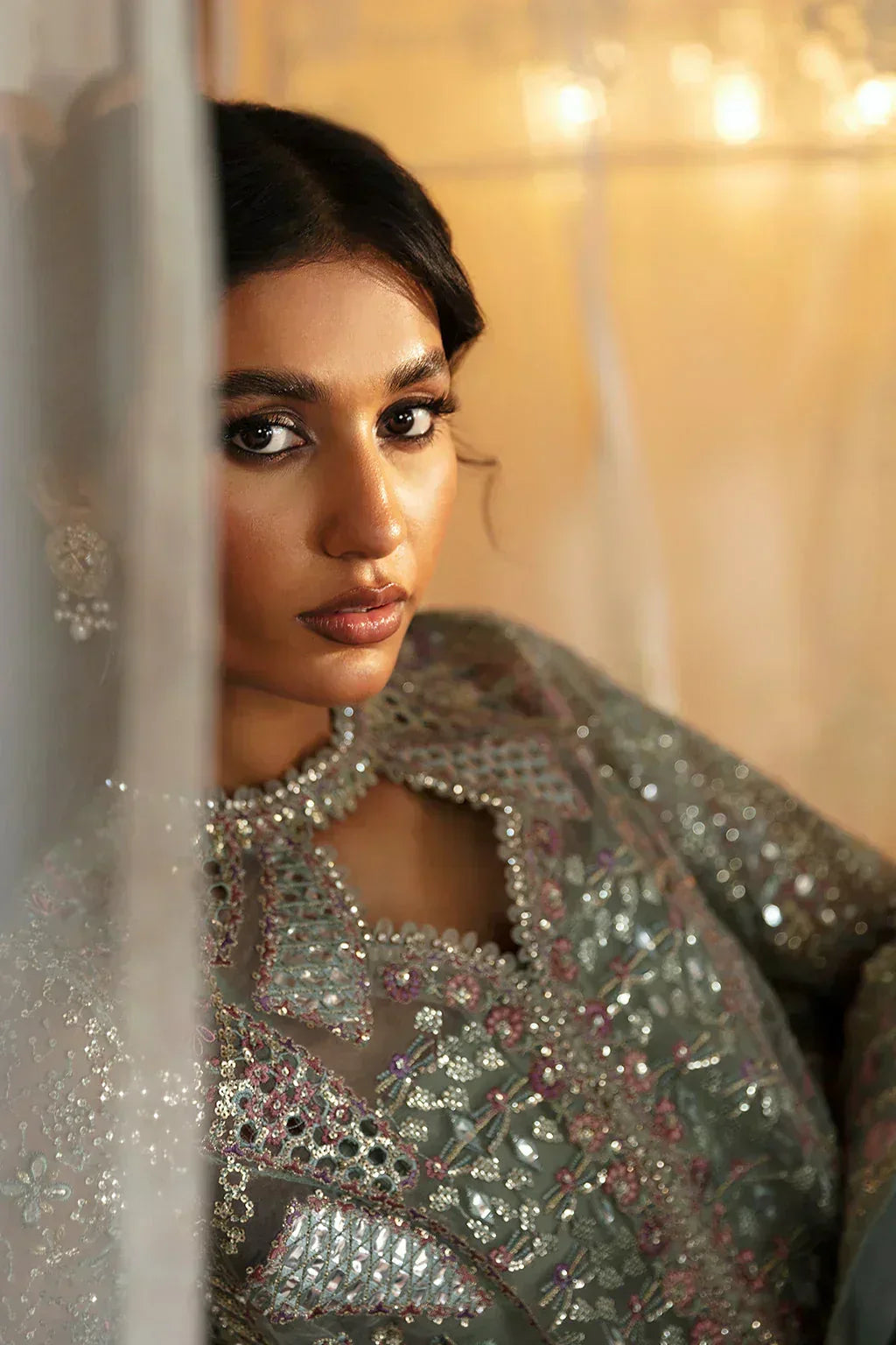 Hayat by Afrozeh Embroidered Organza 3Pc Suit AFH-24-10 TARA - Aqsa Fabrics