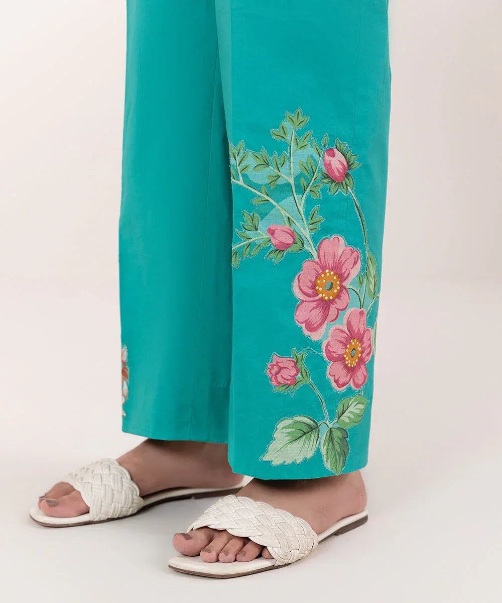 Sapphire | Intermix 2024 | Cambric Suit S-21 - Aqsa Fabrics