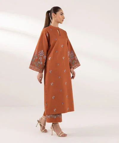 Sapphire | Intermix 2024 | Cambric Suit S-01 - Aqsa Fabrics