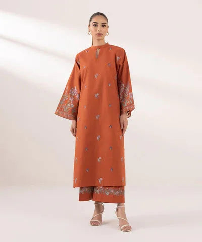 Sapphire | Intermix 2024 | Cambric Suit S-01 - Aqsa Fabrics