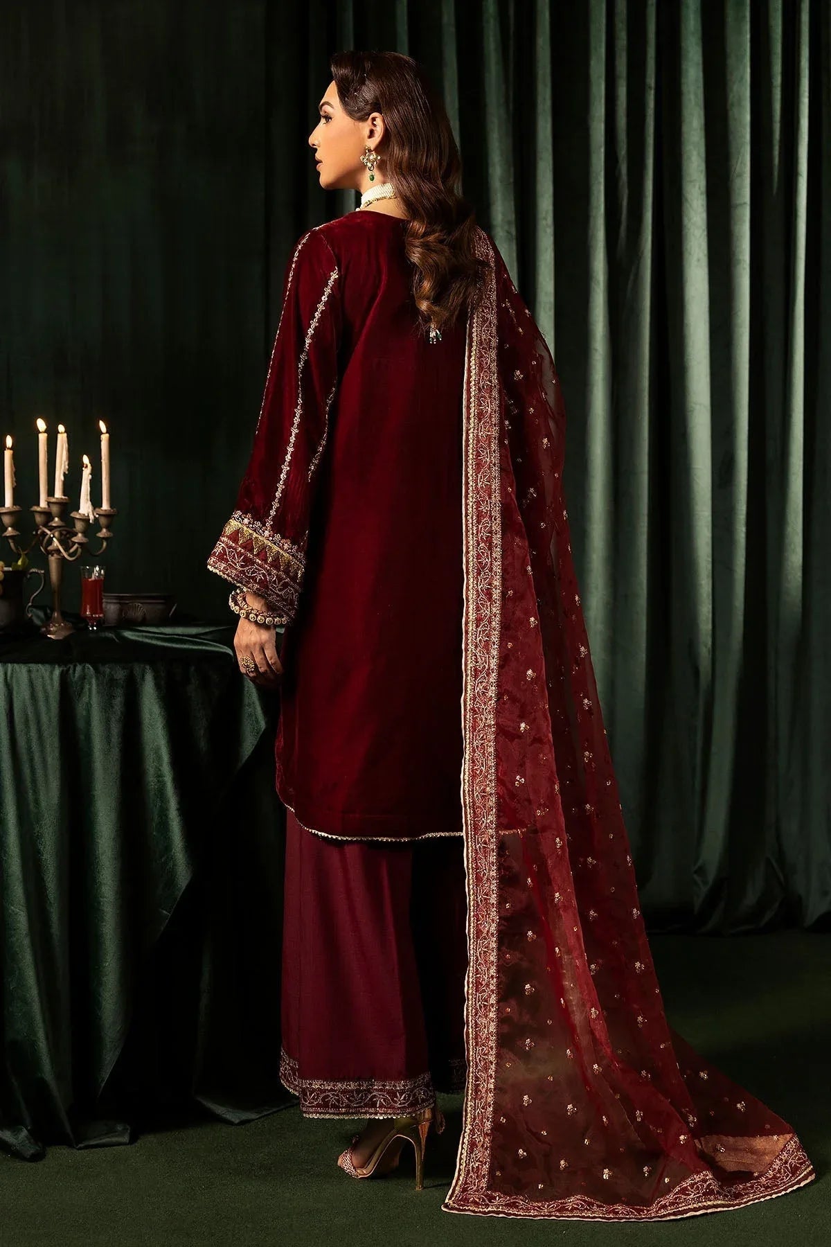 Motifz | Velvet Formals | 5099-SANDAL - Aqsa Fabrics