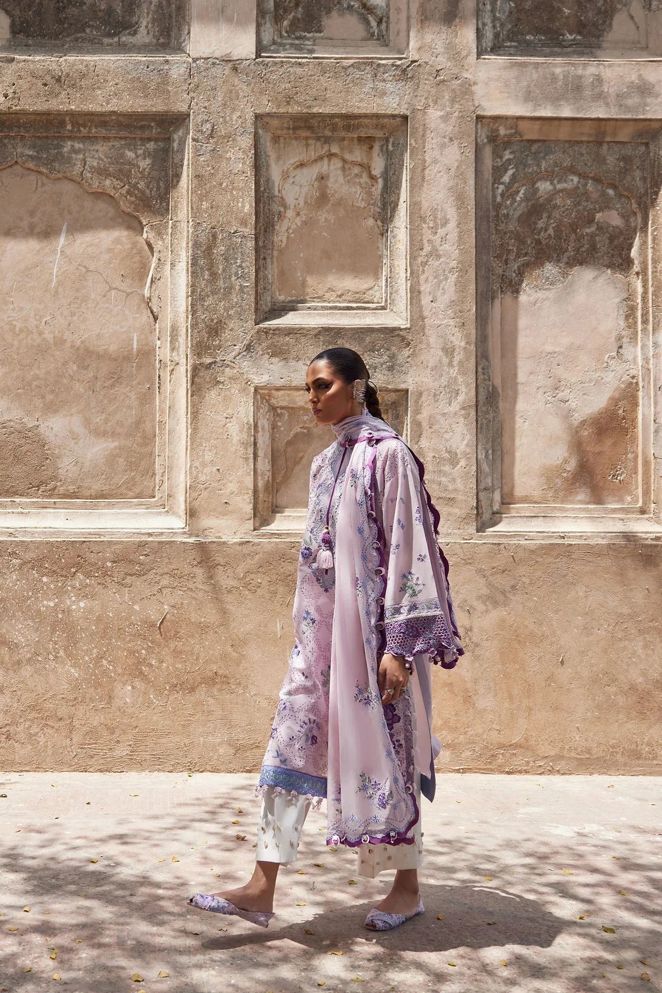 Elan | Luxury Lawn 25 | ALARA (EL25-12 B) - Aqsa Fabrics