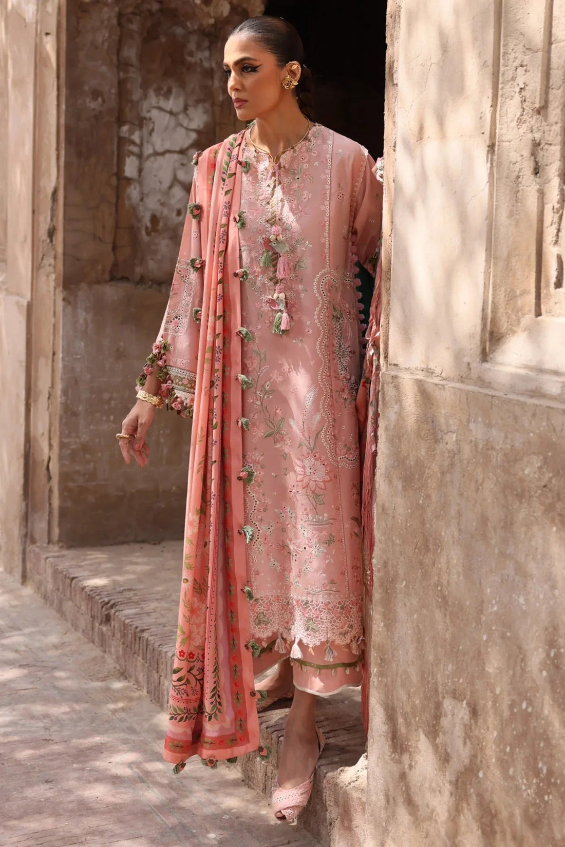 Elan | Luxury Lawn 25 | SERENE (EL25-01 A) - Aqsa Fabrics