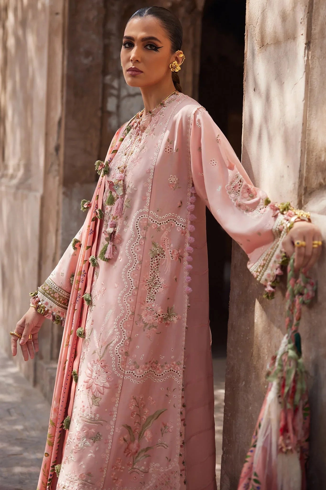 Elan | Luxury Lawn 25 | SERENE (EL25-01 A) - Aqsa Fabrics