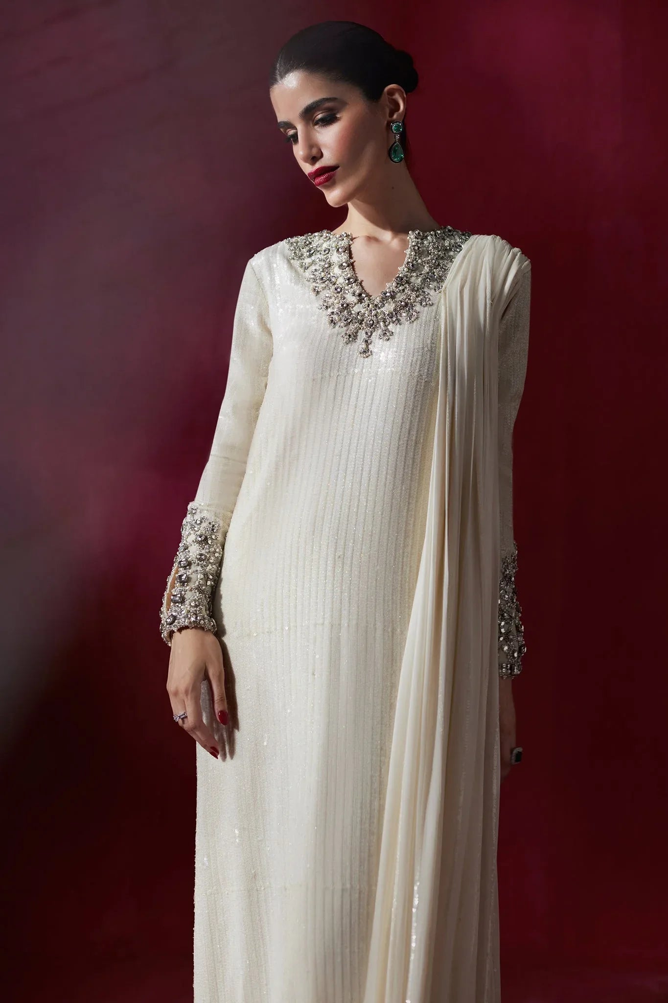 Elan | Luxury Wedding Wears | POUSSIÈRE DE LUNE (EP-20997)