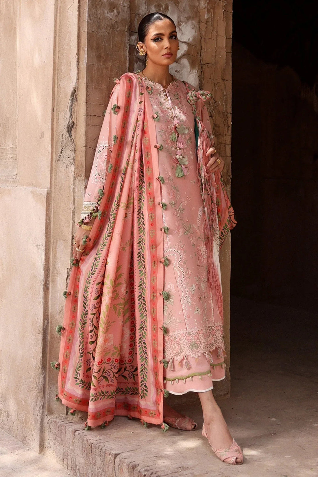 Elan | Luxury Lawn 25 | SERENE (EL25-01 A) - Aqsa Fabrics