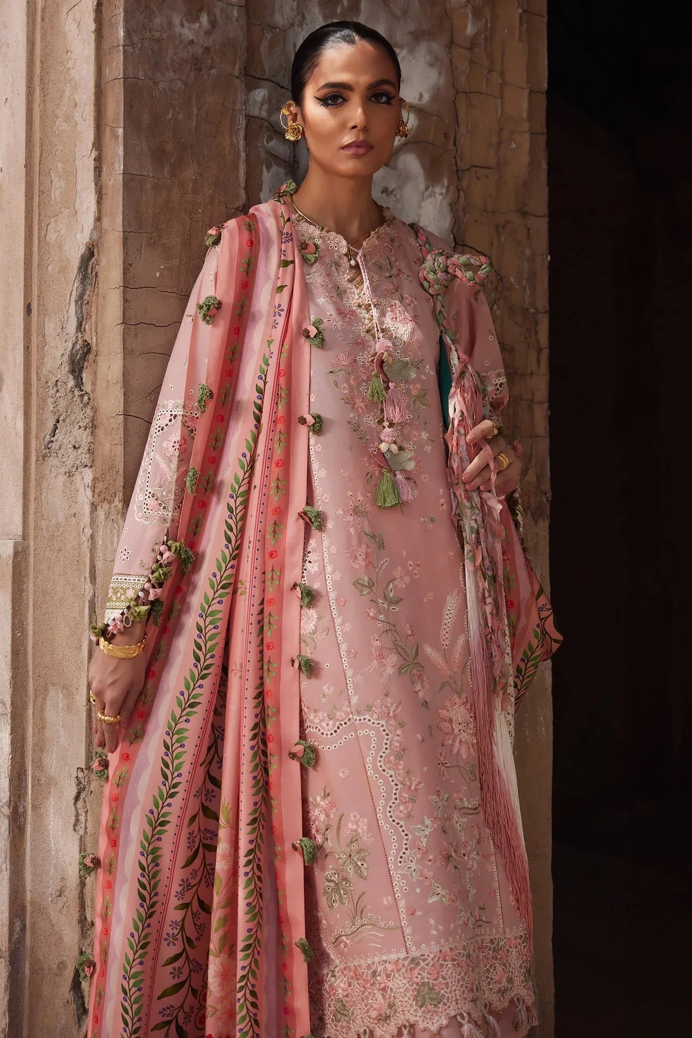 Elan | Luxury Lawn 25 | SERENE (EL25-01 A) - Aqsa Fabrics