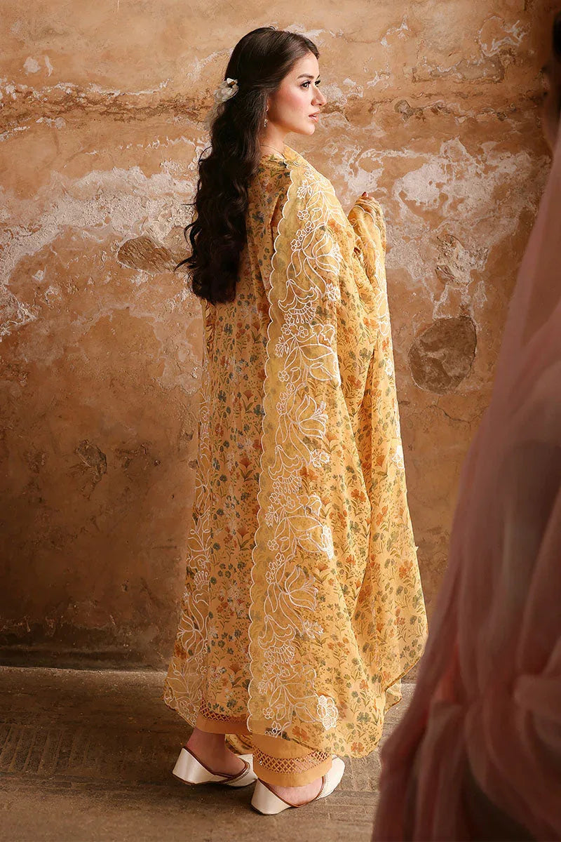 SUNLIT HUE-3PC PRINTED LAWN SUIT