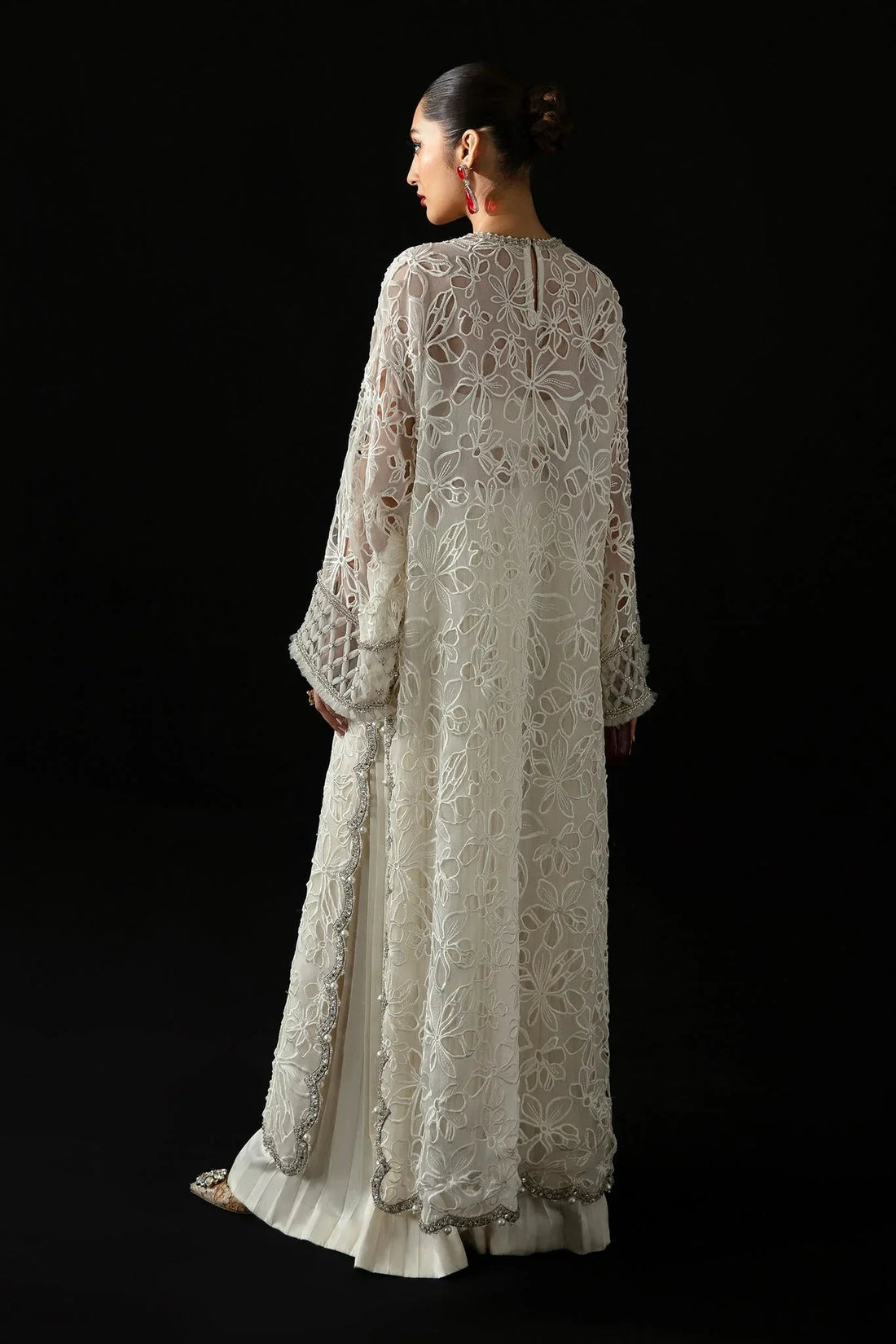 Elan | Pret Crepuscule | VOILE D'ARGENT (EP-21308) - Aqsa Fabrics