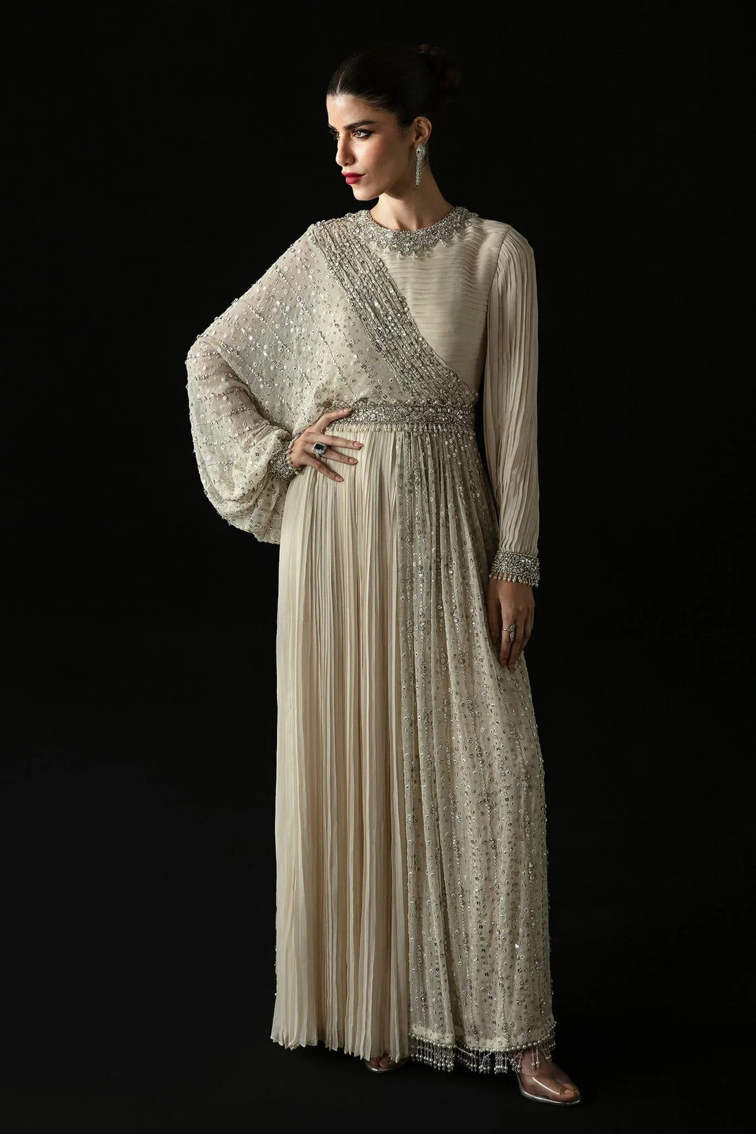 Elan | Pret Crepuscule | CRISTAL DE LUNE (EP-21304) - Aqsa Fabrics