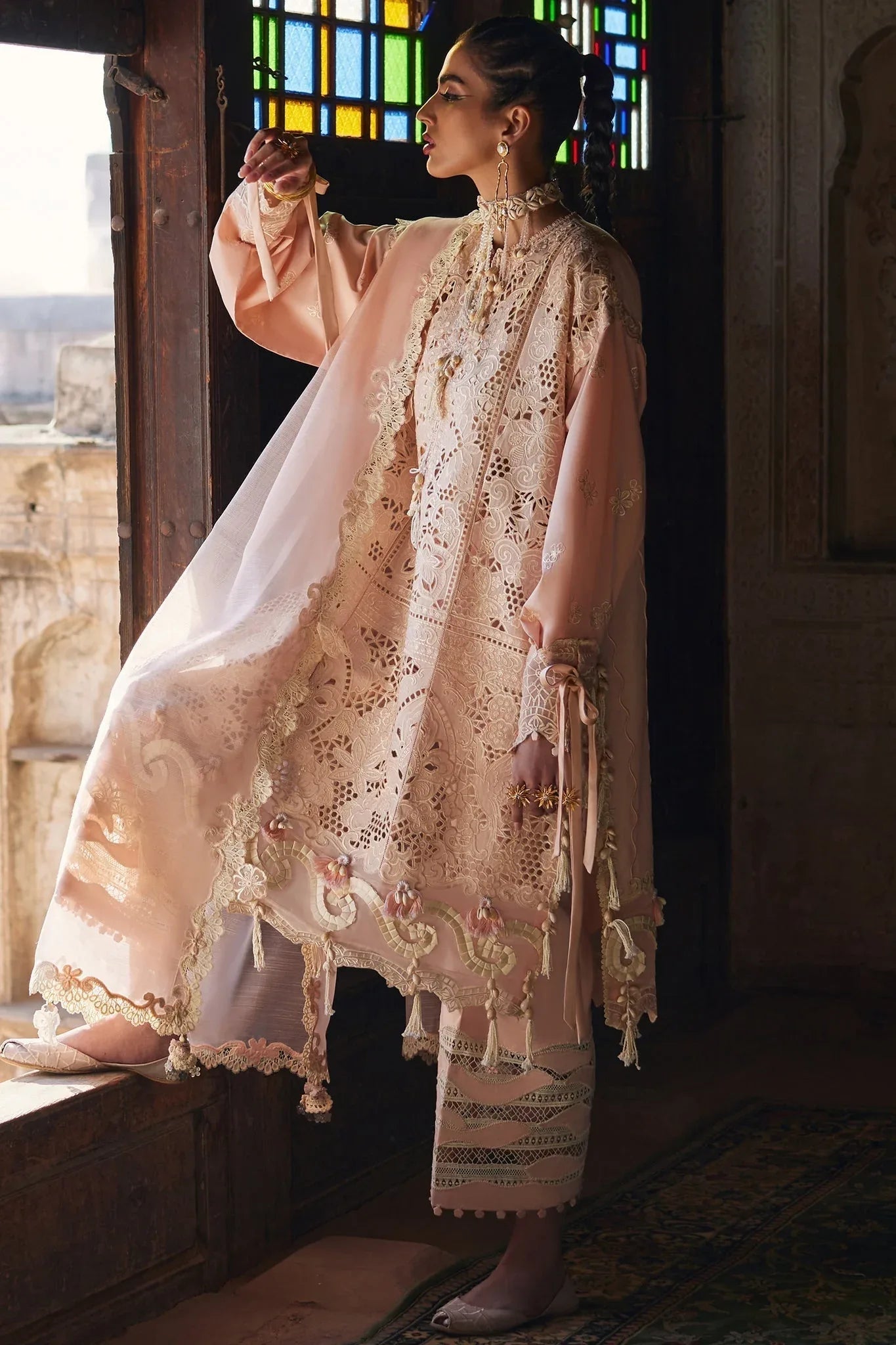 Elan | Luxury Lawn 25 | ISLA (EL25-02 A) - Aqsa Fabrics