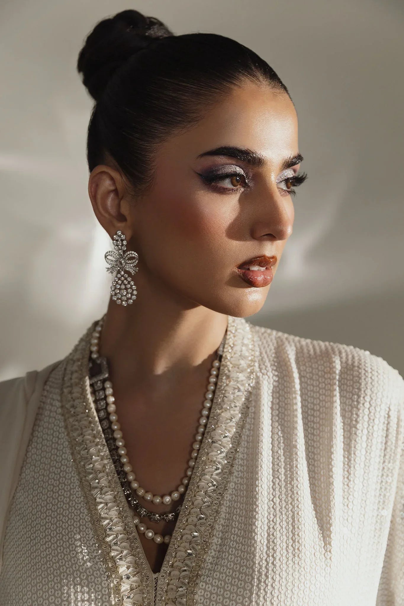 Elan | Lueur Dor | SCINTILLANT IVOIRE (EP-21406) - Aqsa Fabrics