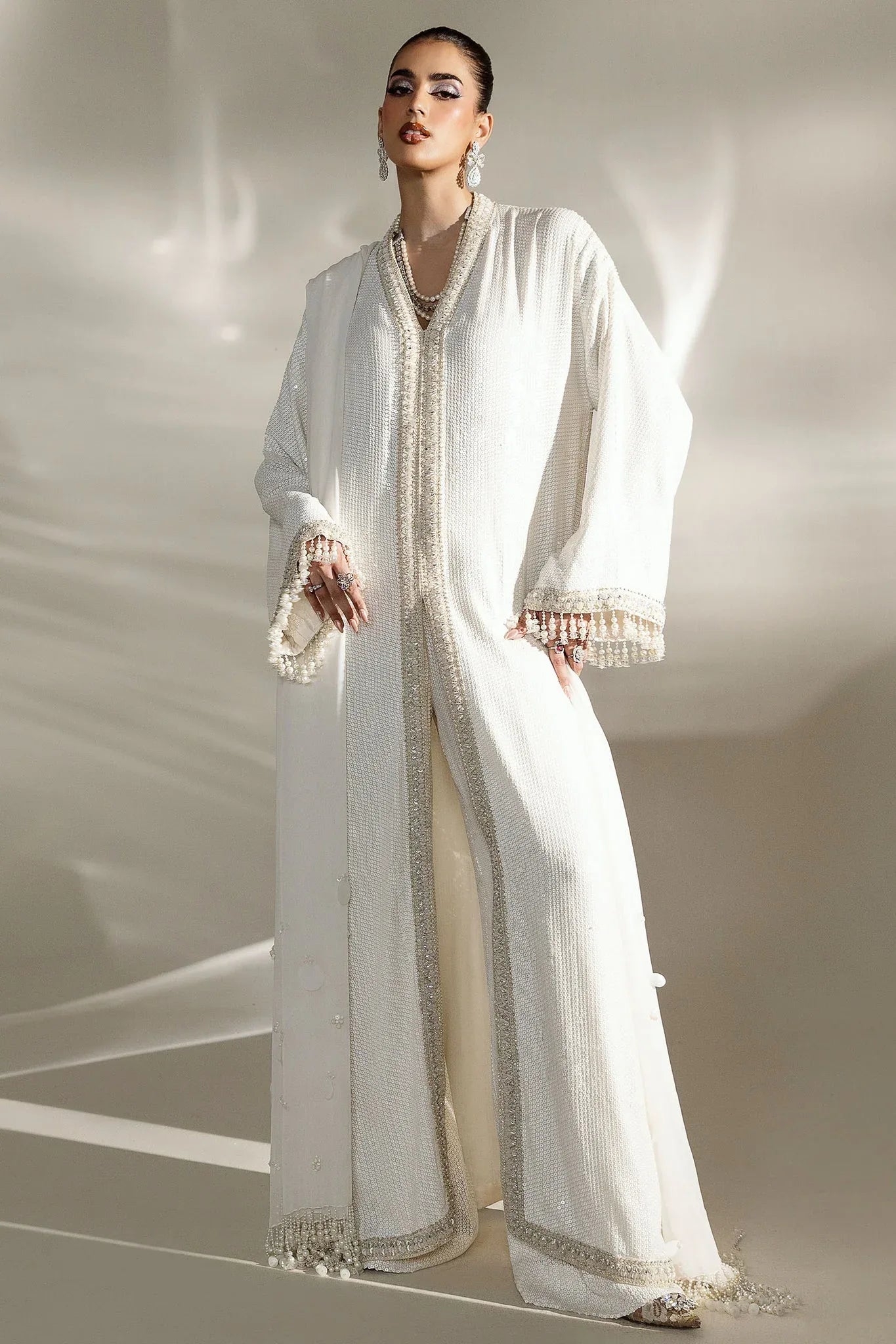 Elan | Lueur Dor | SCINTILLANT IVOIRE (EP-21406) - Aqsa Fabrics