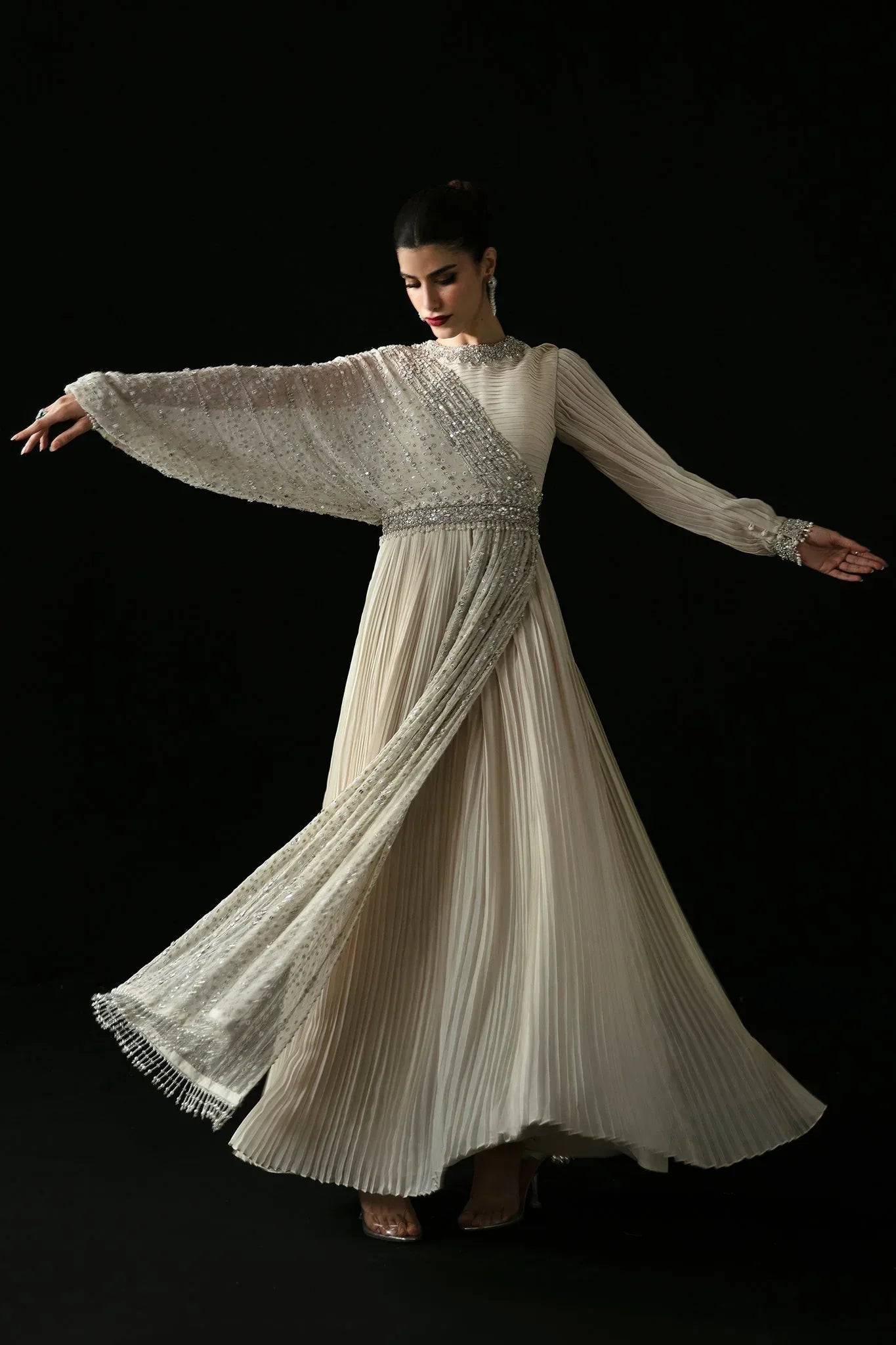 Elan | Pret Crepuscule | CRISTAL DE LUNE (EP-21304) - Aqsa Fabrics