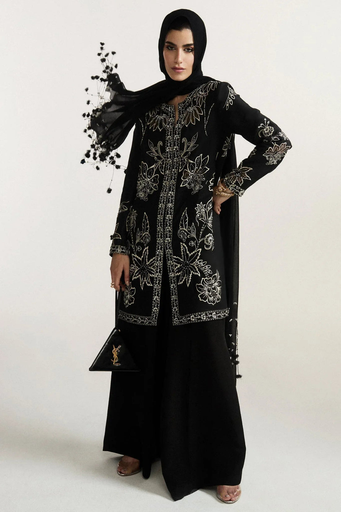 Elan I Vital Ornee I NOCTURNE ÉLITAIRE (EV-21360) - Aqsa Fabrics