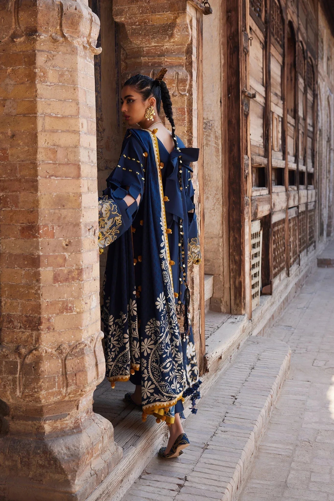 Elan | Luxury Lawn 25 | SOLENE (EL25-03 B) - Aqsa Fabrics